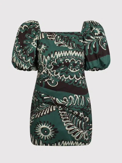 Sea New York Charlough Short Dress In Green