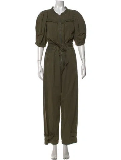 Pre-owned Sea New York Crew Neck Jumpsuit In Green