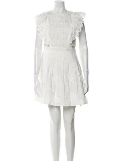 Pre-owned Sea New York Crew Neck Mini Dress W/ Tags In Neutral