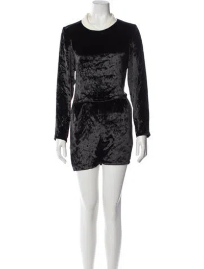 Pre-owned Sea New York Crew Neck Romper In Black