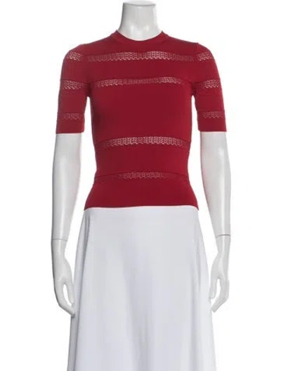 Pre-owned Sea New York Crew Neck Short Sleeve Top W/ Tags In Red