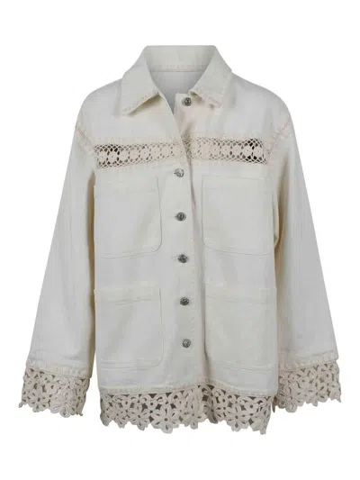 Sea New York Crochet Embroidered Jacket In Gray