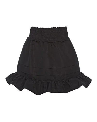 Sea New York Kids' Diana Taffeta Smocked Skirt In Blue