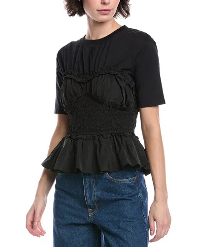 SEA NEW YORK DIANA TAFFETA TOP