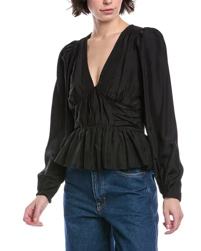 Sea New York Fabiola Silk Top In Black