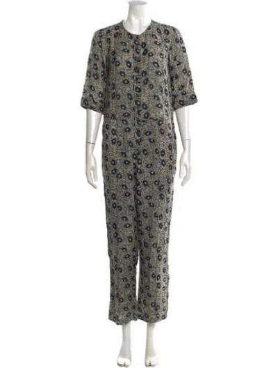 Pre-owned Sea New York Floral Print Crew Neck Jumpsuit In Multi