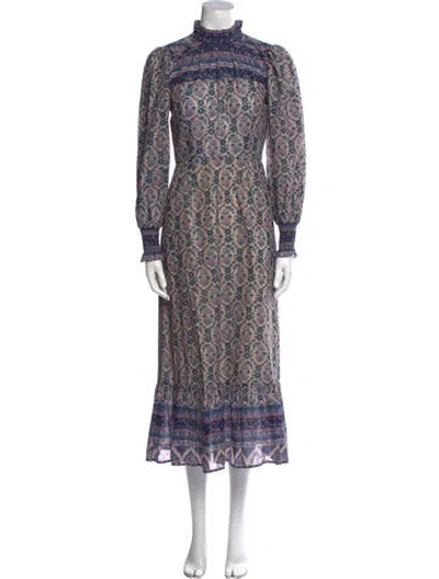 Pre-owned Sea New York Floral Print Midi Length Dress