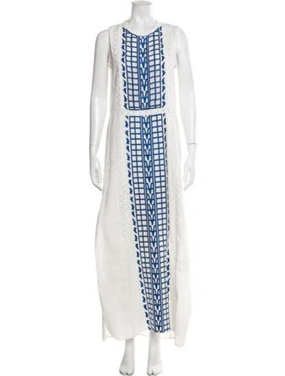 Pre-owned Sea New York Graphic Print Long Dress In Multi