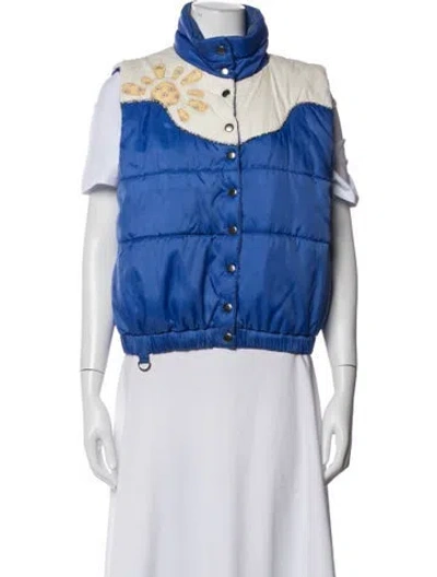 Pre-owned Sea New York Graphic Print Vest In Blue