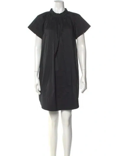 Pre-owned Sea New York Linen Mini Dress In Black