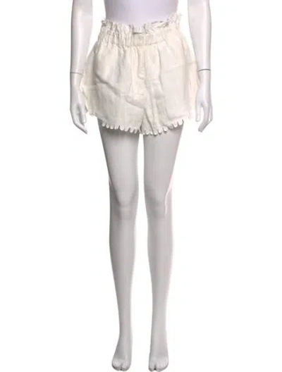 Pre-owned Sea New York Linen Mini Shorts In White