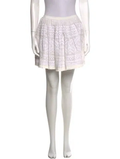 Pre-owned Sea New York Linen Mini Skirt In Neutral