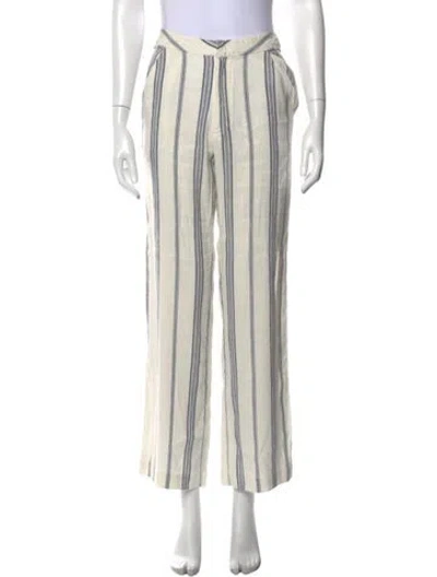 Pre-owned Sea New York Linen Wide Leg Pants In White