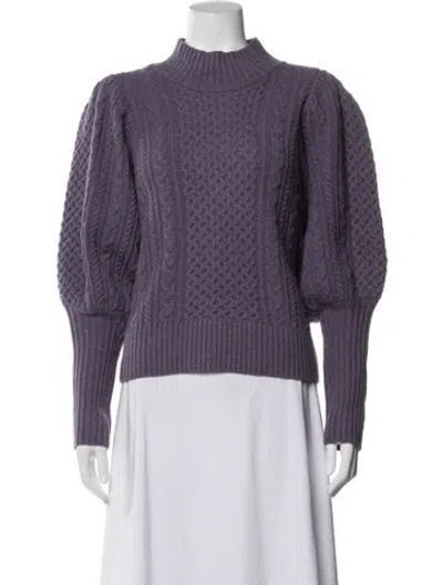 Pre-owned Sea New York Merino Wool Crew Neck Sweater In Blue