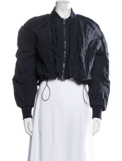 Pre-owned Sea New York Nylon Bomber Jacket In Blue