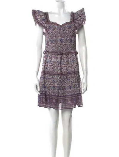 Pre-owned Sea New York Paisley Print Mini Dress In Multi