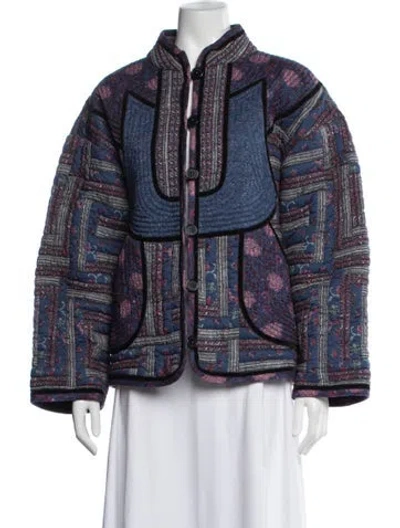 Pre-owned Sea New York Patterned Jacket In Blue
