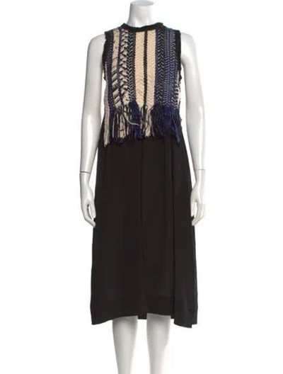Pre-owned Sea New York Patterned Midi Length Dress In Multi