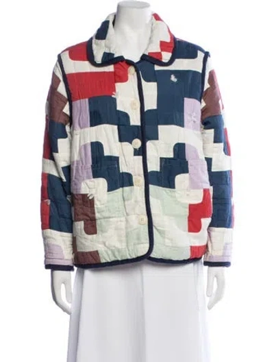 Pre-owned Sea New York Plaid Print Utility Jacket In Neutrals