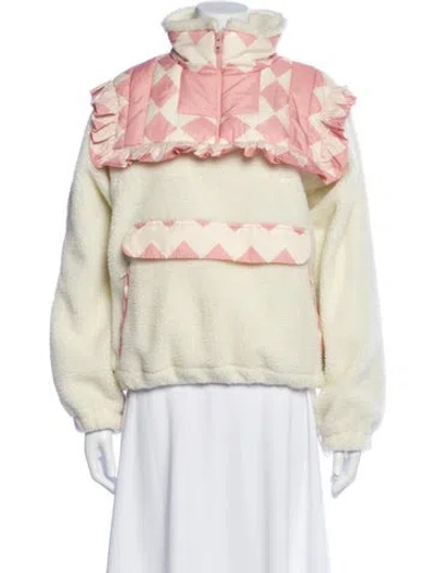 Pre-owned Sea New York Printed Faux Fur Jacket In Neutral