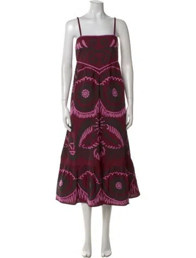 Pre-owned Sea New York Printed Long Dress W/ Tags In Multi