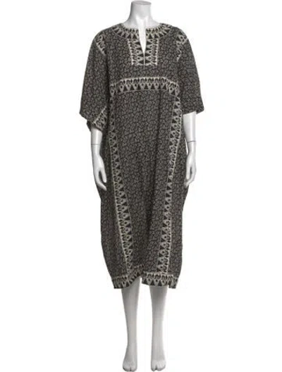 Pre-owned Sea New York Printed Midi Length Dress In Multicolor