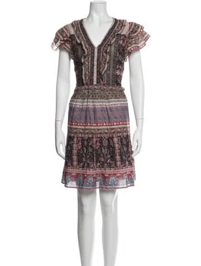 Pre-owned Sea New York Printed Mini Dress In Pink