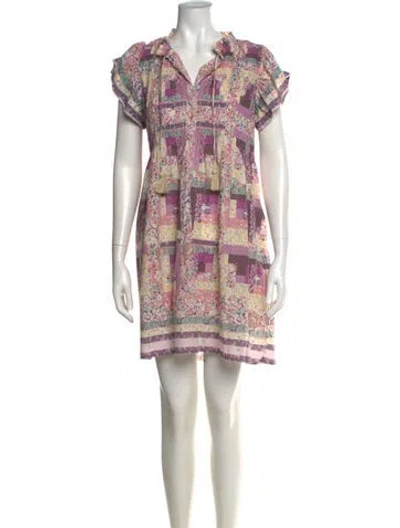 Pre-owned Sea New York Printed Mini Dress In Purple