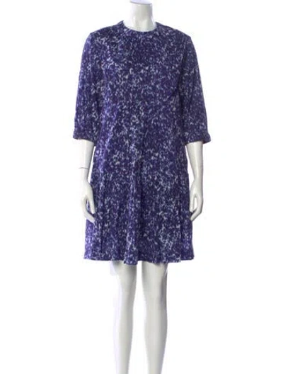 Pre-owned Sea New York Printed Mini Dress In Purple