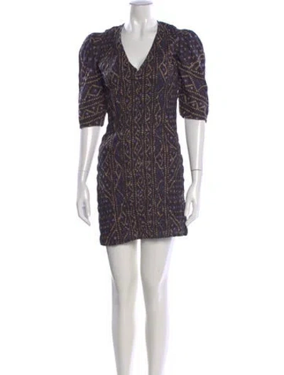 Pre-owned Sea New York Printed Mini Dress W/ Tags In Black