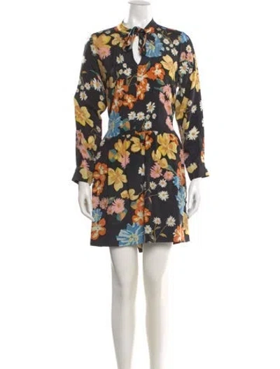 Pre-owned Sea New York Silk Mini Dress In Black