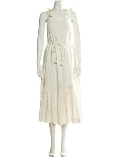 Pre-owned Sea New York Square Neckline Long Dress In Neutral
