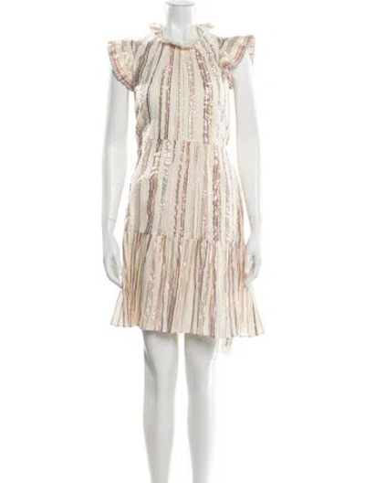 Pre-owned Sea New York Striped Knee-length Dress