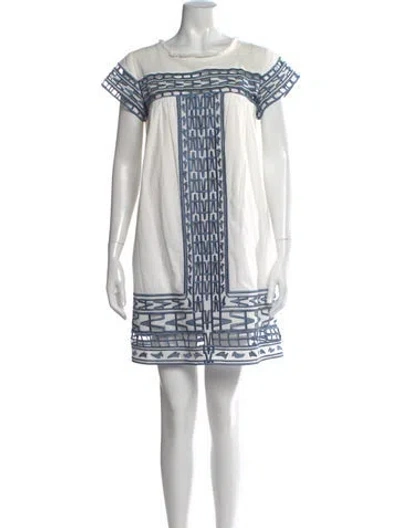 Pre-owned Sea New York Striped Mini Dress In White