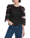 Sea New York Tali Lace Top In Black
