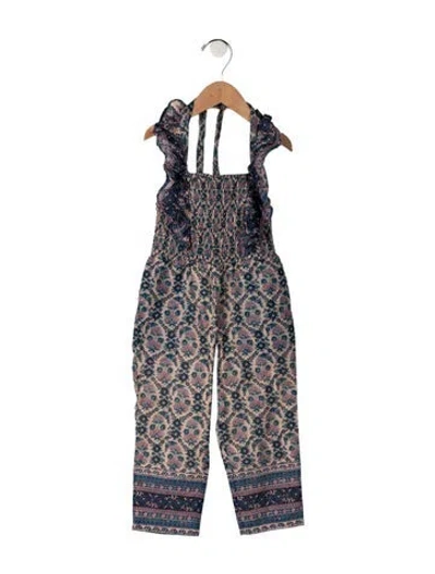 Pre-owned Sea New York Babies' Toddler Girls' Pattern Print Romper In Neutral