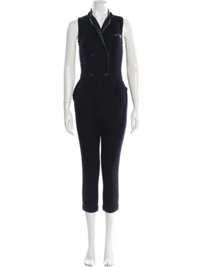 Pre-owned Sea New York V-neck Jumpsuit In Blue