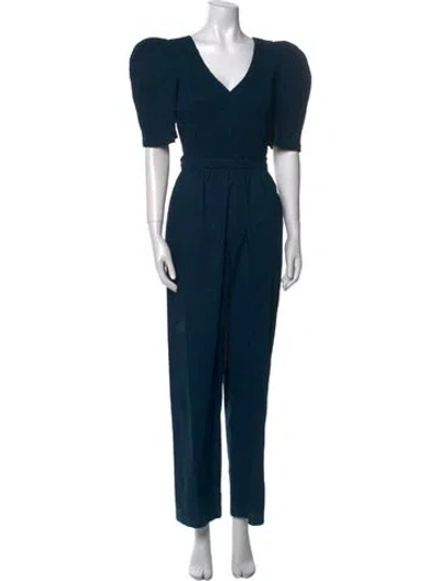 Pre-owned Sea New York V-neck Jumpsuit In Blue