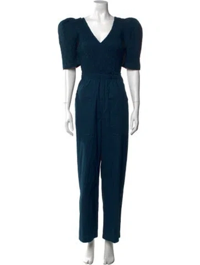 Pre-owned Sea New York V-neck Jumpsuit In Green