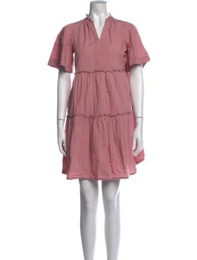 Pre-owned Sea New York V-neck Mini Dress In Pink