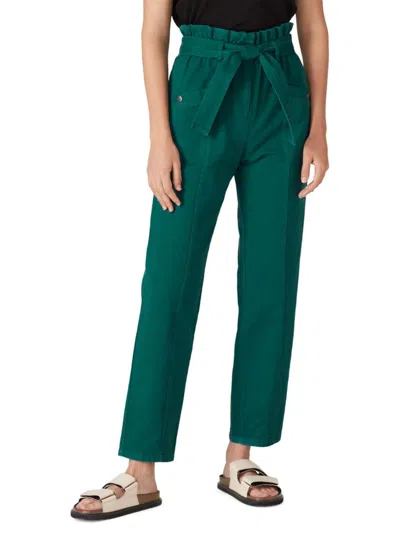 Sea New York Women's Paperbag Belted Jeans In Green