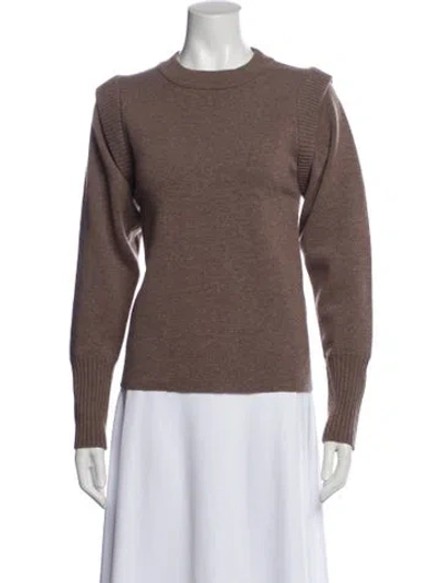 Pre-owned Sea New York Wool Crew Neck Sweater In Brown