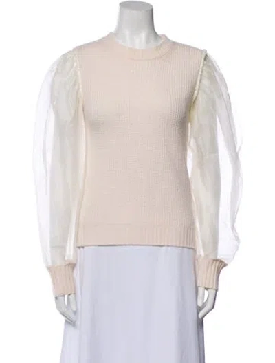 Pre-owned Sea New York Wool Crew Neck Sweater In Neutral