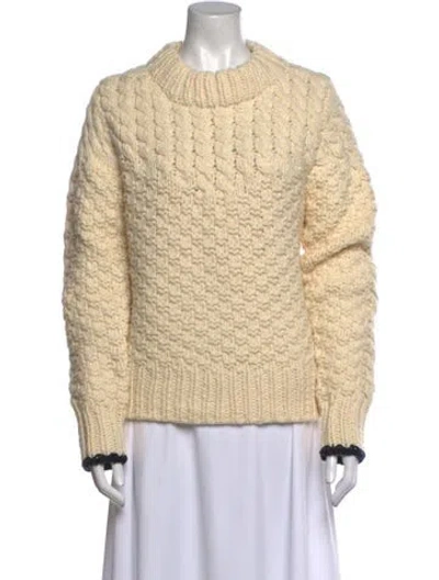 Pre-owned Sea New York Wool Crew Neck Sweater In Neutral