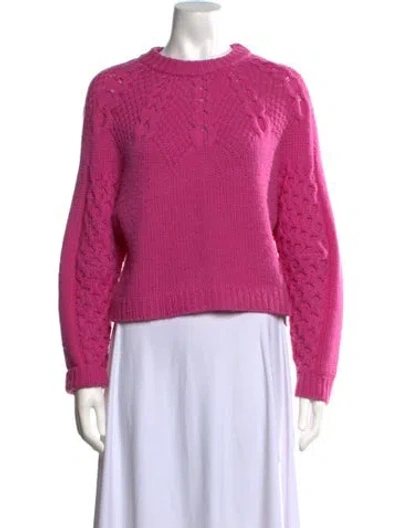 Pre-owned Sea New York Wool Patterned Sweater In Pink