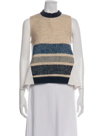 Pre-owned Sea New York Wool Striped Top In Multicolor