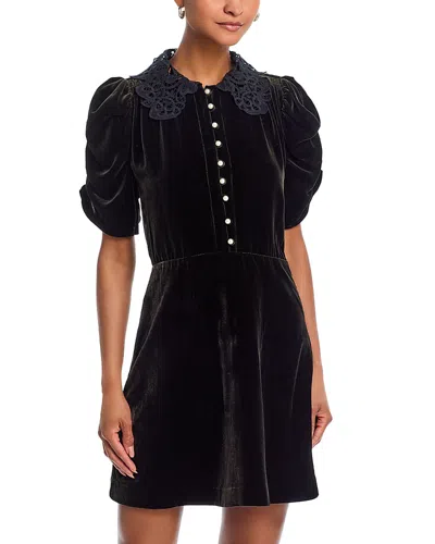 Sea Norabelle Puffed Sleeve Dress In Black