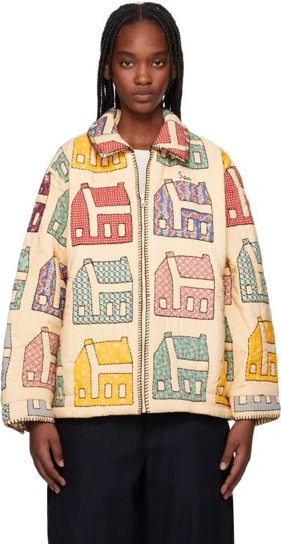 Sea Ny Beige Anneliese Jacket In Multi
