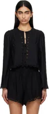 Sea Ny Black Elke Blouse In Black