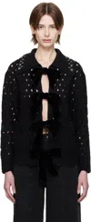 Sea Ny Black Leia Cardigan In Black